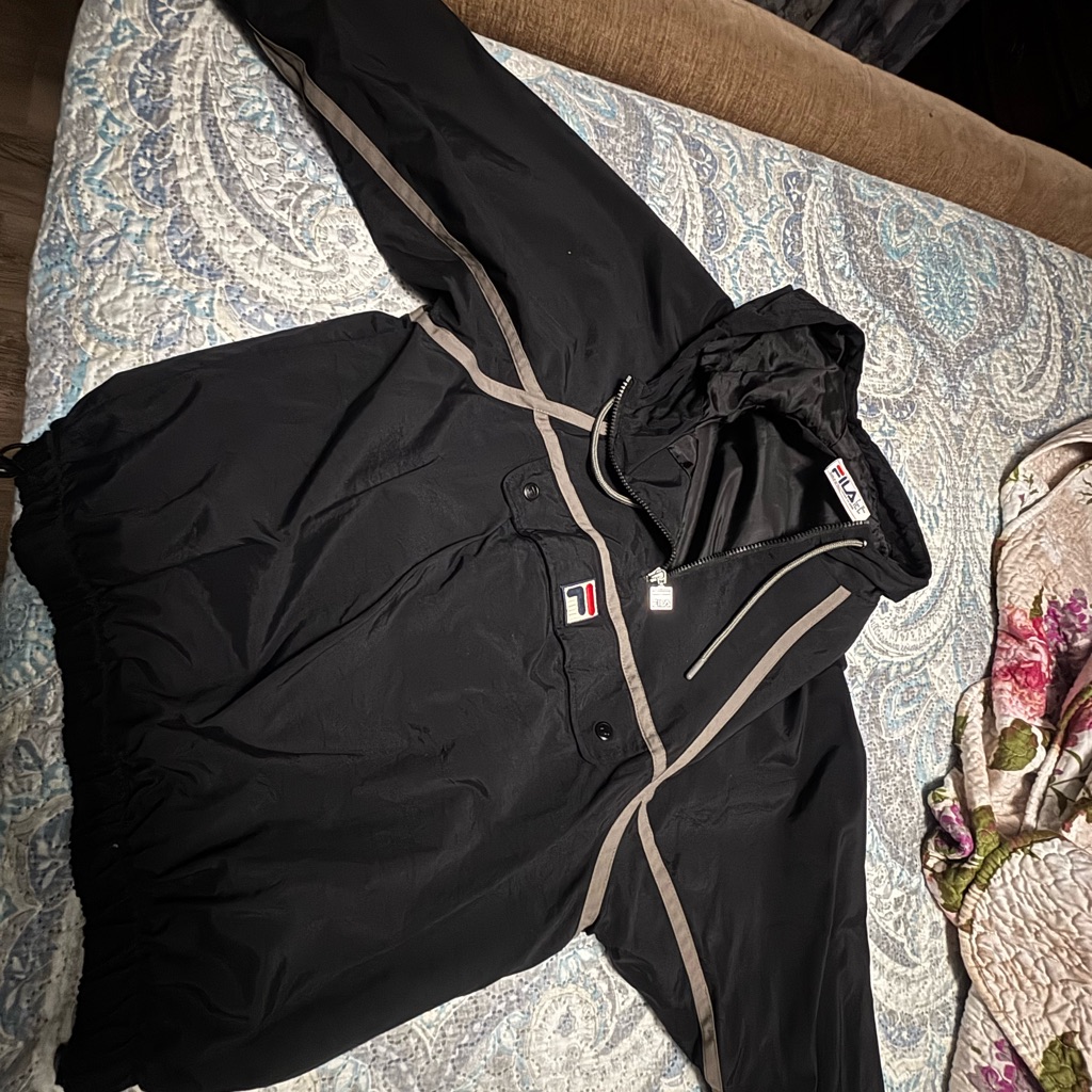 Black Fila Mens Jacket